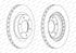 FERODO Front Brake Disc Set for Mitsubishi Pajero IV - DDF1757C