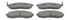 Ferodo Front Brake Pads Set for Nissan Maxima A32 & Mitsubishi Colt - FDB1646