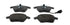 Ferodo Front Brake Pads for VW Golf V, VW Jetta III & Audi A3 - FDB1641