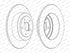 FERODO Rear Brake Disc Set for Subaru Impreza Saloon GD & Subaru Impreza Estate - DDF1647C