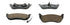 Ferodo Rear Brake Pad Set for Jeep Cherokee & Wrangler - FDB1660