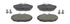 Ferodo Rear Brake Pads Set for Jaguar S-Type & XJ - FDB1486