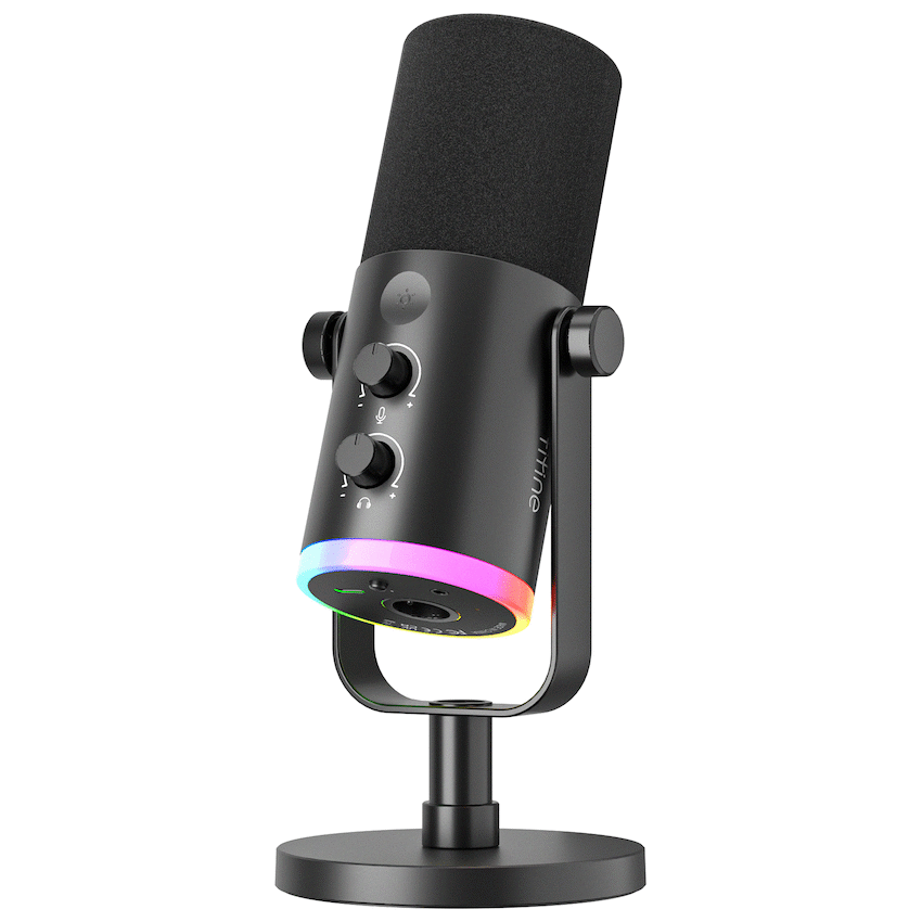 Fifine Audio Fifine AM8 NEO RGB Dual Port Microphone with Stand
