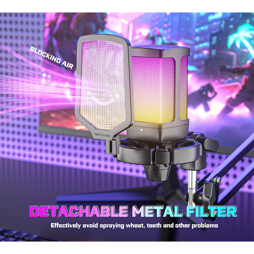 Fifine Audio Fifine Q6T Microphone with Pop Filter and Shock Mount Kit