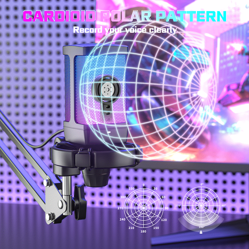 Fifine Audio Fifine Q6T Microphone with Pop Filter and Shock Mount Kit