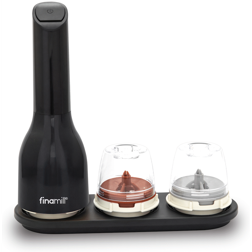 FinaMill Kitchen and Home Finamill Battery-Operated Grinder - Midnight Black