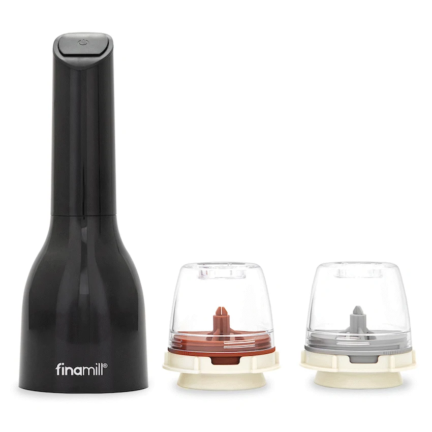 FinaMill Kitchen and Home Finamill Battery-Operated Grinder - Midnight Black