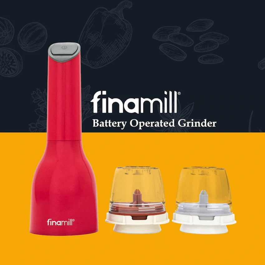 FinaMill Kitchen and Home Finamill Battery-Operated Grinder - Sangria