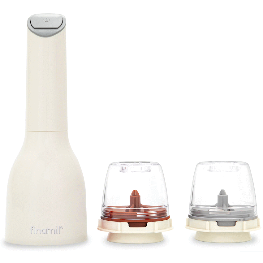 FinaMill Kitchen and Home Finamill Battery-Operated Grinder - Soft Cream