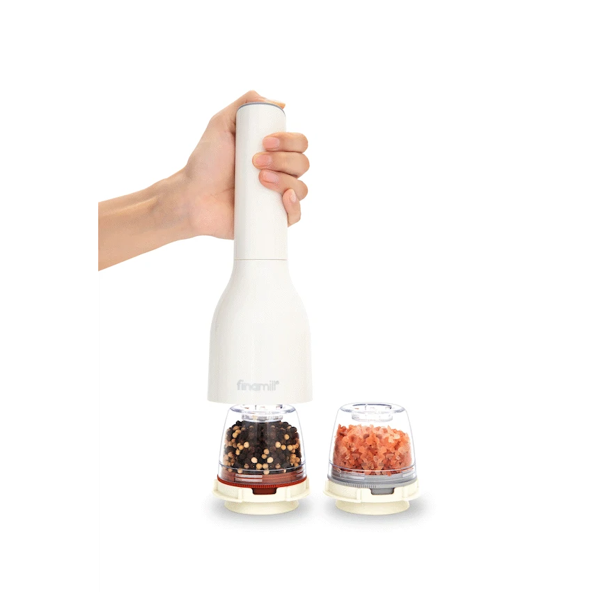 FinaMill Kitchen and Home Finamill Battery-Operated Grinder - Soft Cream