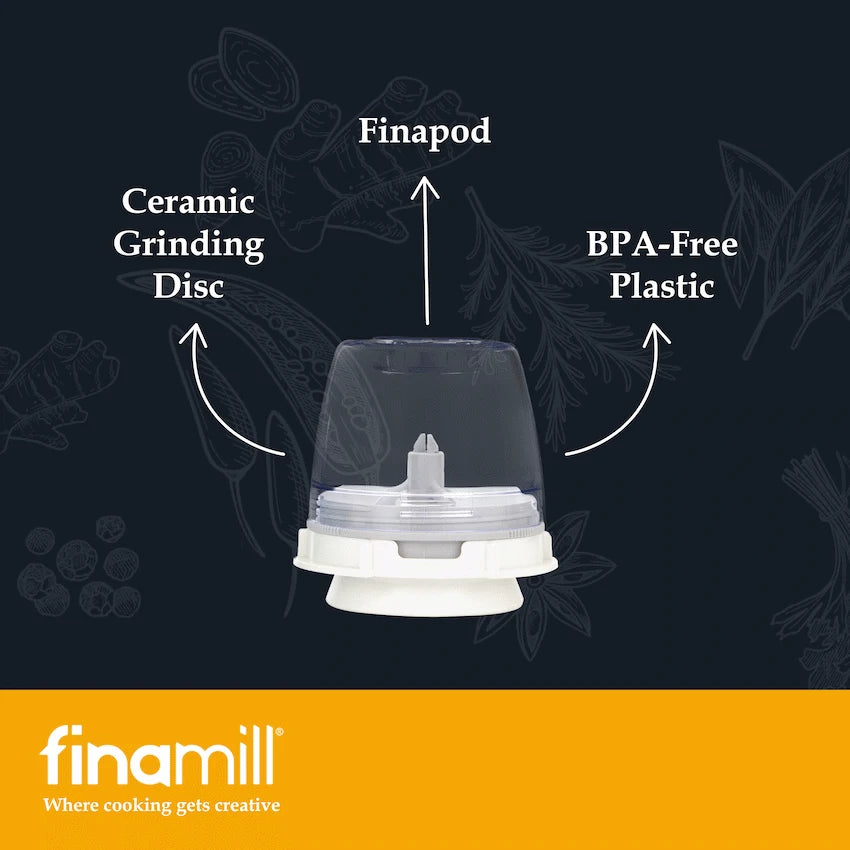 FinaMill Kitchen and Home Finamill Battery-Operated Grinder - Stone