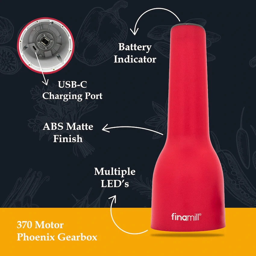 FinaMill Kitchen and Home Finamill Rechargeable Grinder - Sangria