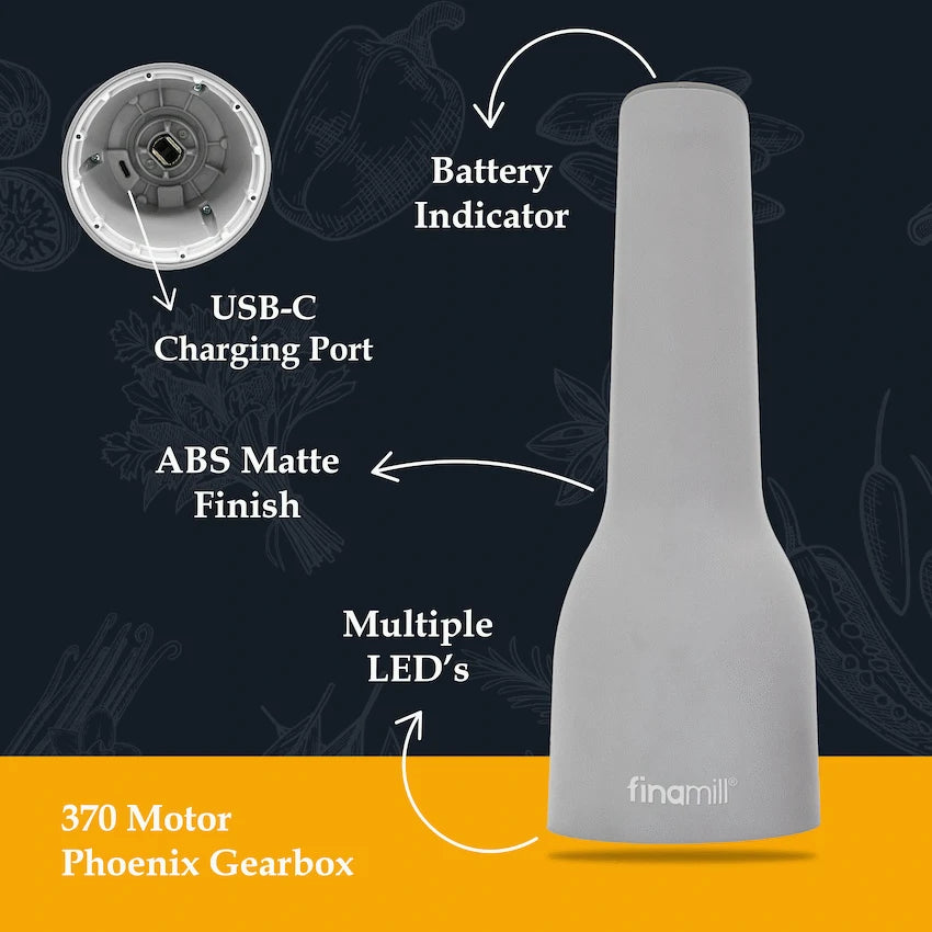 FinaMill Kitchen and Home Finamill Rechargeable Grinder - Stone