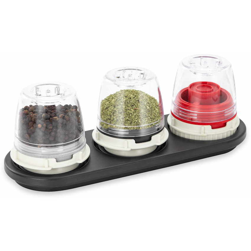 FinaMill Kitchen and Home Finatray Trio - Black