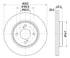Front Brake Disc (Vented) for Suzuki Fronx 1.5 K15B – 252x20mm, 4-Hole MAP-100300