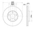 Front Brake Disc (Single) for VW Passat B5 / B5 Variant 282mm - MAP-101070