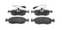 Front Brake Pads Fiat 500 0.9 TwinAir 2010-, Punto 1.2 1.4 2010-2016 ATE System (FDB4353)