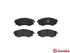 BREMBO Front Brake Pads for Hyundai Elantra, Hyundai Sonata & Nissan Prairie Pro - P30002