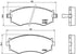 BREMBO Front Brake Pads for Hyundai Elantra, Hyundai Sonata & Nissan Prairie Pro - P30002