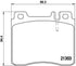 Brembo Front Brake Pads for Mercedes-Benz S-Class W140 & Mercedes-Benz S-Class Coupe - P50018