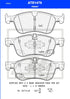ATE Front Brake Pads for Nissan Qashqai III & Nissan X-Trail 4 PR - ATE1476