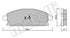 Front Brake Pads Nissan X-Trail 2.0 2.2TD 2.5 2001–2008 22-0406-0