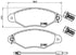 BREMBO Front Brake Pads for Renault Kangoo, Renault Kangoo Express & Peugeot 306 - P56038