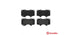 BREMBO Front Brake Pads for Toyota Fortuner, Toyota Hilux & Toyota Prado - P83102