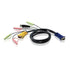 GUNMANSA 1.8M USB KVM Cable with 3 in 1 SPHD and Audio