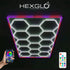 GUNMANSA 14 Piece Set Hex Light Kit with RGB Border