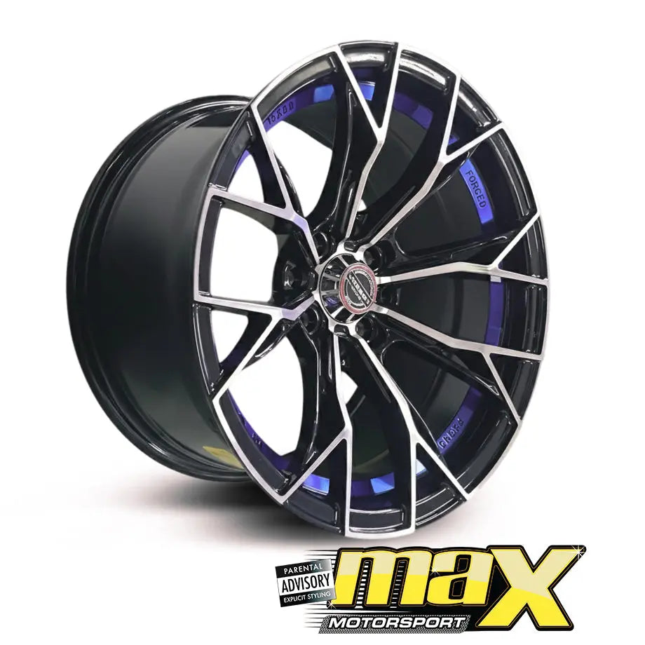 GUNMANSA 15 Inch Mag Wheel - MX134-BL VSN Concave Wheels (4x100/ 4x114.3 PCD)