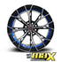 GUNMANSA 15 Inch Mag Wheel - MX134-BL VSN Concave Wheels (4x100/ 4x114.3 PCD)
