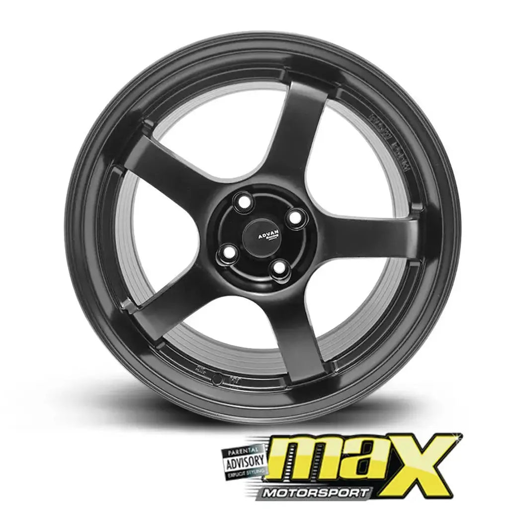 GUNMANSA 15 Inch Mag Wheel - MX512-15MB Advan GT Racing Style Wheel - 4x100 PCD