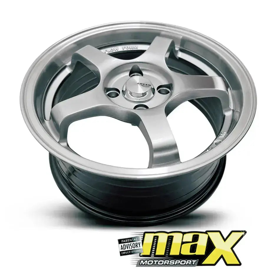 GUNMANSA 15 Inch Mag Wheel - MX512 Advan GT Racing Style Wheel - 4x100 PCD