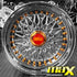 GUNMANSA 15 Inch Mag Wheel - MXBS-15GLD Chrome Mesh Wheel - 4x100 / 5x100 PCD