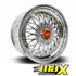 GUNMANSA 15 Inch Mag Wheel - MXBS-15GLD Chrome Mesh Wheel - 4x100 / 5x100 PCD
