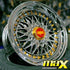 GUNMANSA 15 Inch Mag Wheel - MXBS-15GLD Chrome Mesh Wheel - 4x100 / 5x100 PCD