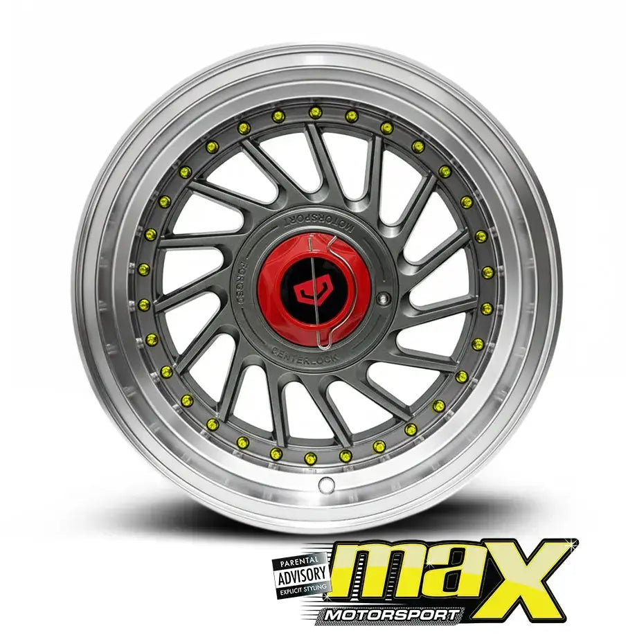 GUNMANSA 15 Inch MX113-B VSN Twist Wheel & Tyre Combo - (4x100 / 5x100 PCD)