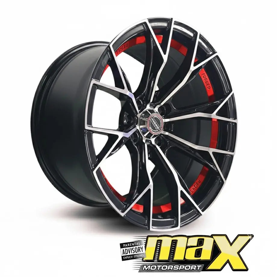 GUNMANSA 15 Inch MX134-RD VSN Concave Wheels & Tyre Combo - (4x100/ 4x114.3 PCD)