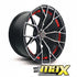 GUNMANSA 15 Inch MX134-RD VSN Concave Wheels & Tyre Combo - (4x100/ 4x114.3 PCD)