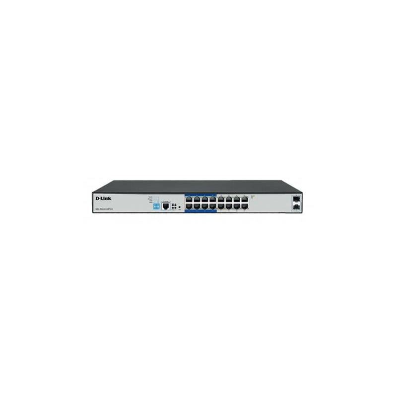 GUNMANSA 16 PoE 10/100/1000 ports + 2 Gigabit SFP ports Long Range Smart Switch 150W total POE budget; Max Distance 250m