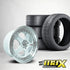 GUNMANSA 17 Inch Mag Wheel - MX1026-WT Rotform ROC Style Wheel & Tyre Combo (4x100 / 4x114.3 PCD)