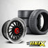 GUNMANSA 17 Inch Mag Wheel - MX113-17A VSN Twist  Style Wheel & Tyre Combo - 4x100 / 5x100 PCD