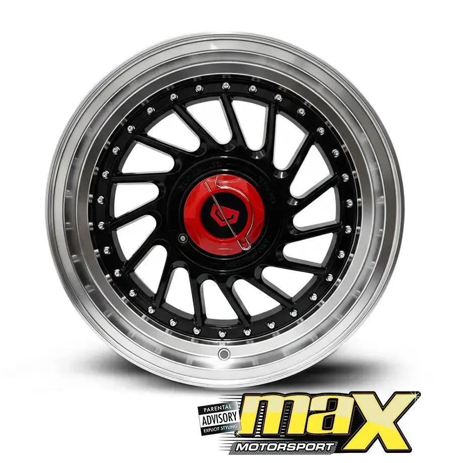 GUNMANSA 17 Inch Mag Wheel - MX113-17A VSN Twist  Style Wheel & Tyre Combo - 4x100 / 5x100 PCD