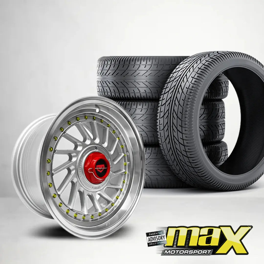 GUNMANSA 17 Inch Mag Wheel - MX113-17C VSN Twist  Style Wheel & Tyre Combo - 4x100 / 5x100 PCD
