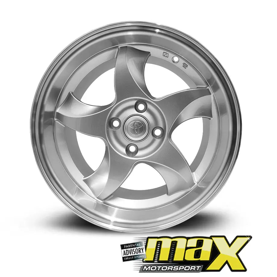 GUNMANSA 17 Inch Mag Wheel – MX7056-SL Toyota RXI Blade Deep Dish Wheel - 4x100 PCD
