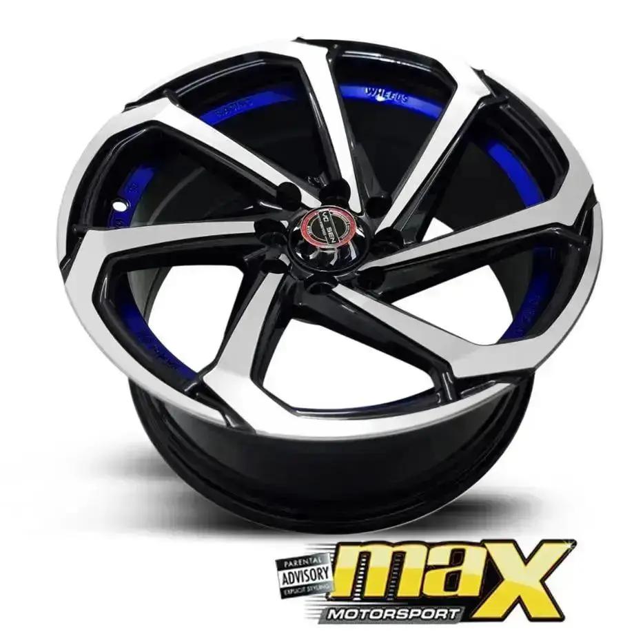 GUNMANSA 17 Inch Mag Wheel - MX8828-17BL Concave Wheels (4x100/ 4x114.3 PCD)