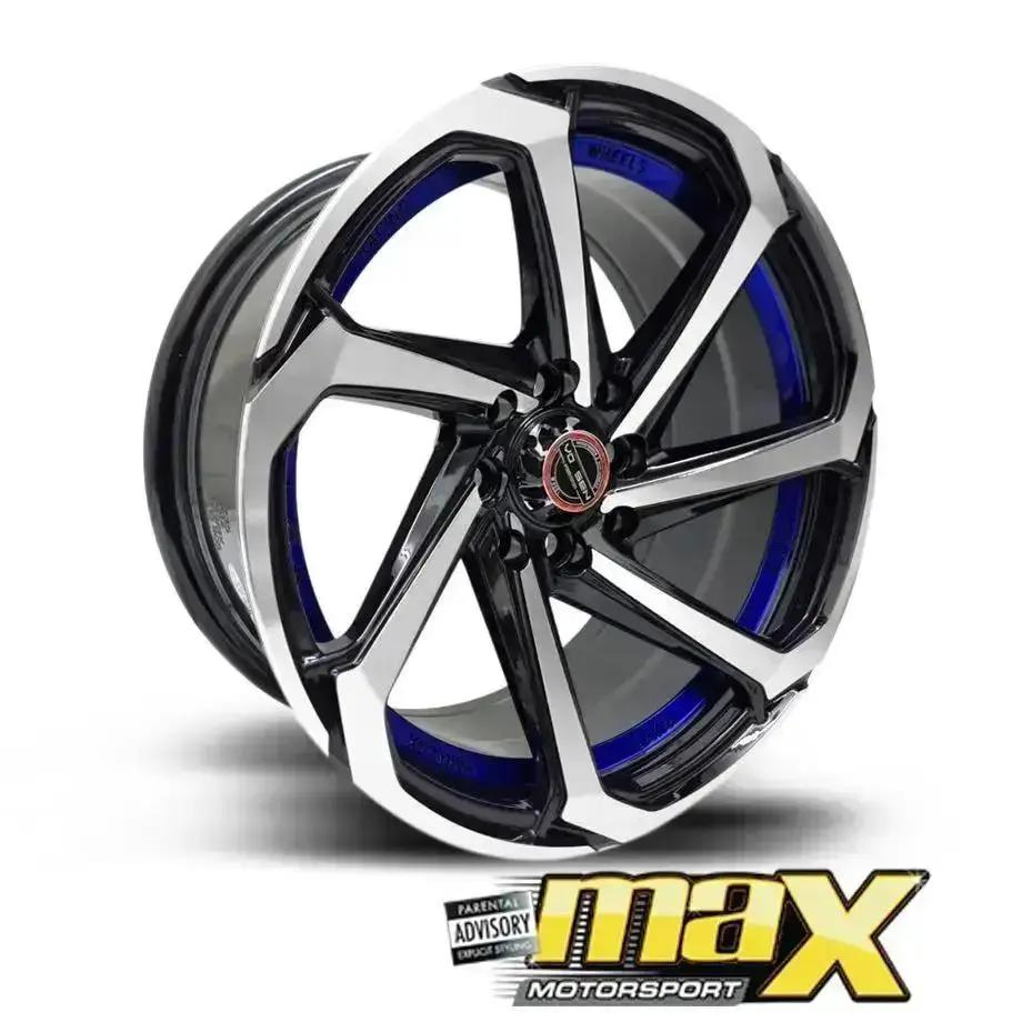GUNMANSA 17 Inch Mag Wheel - MX8828-17BL Concave Wheels (4x100/ 4x114.3 PCD)