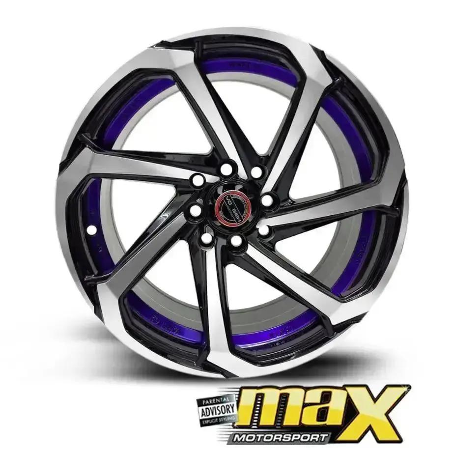 GUNMANSA 17 Inch Mag Wheel - MX8828-17BL Concave Wheels (4x100/ 4x114.3 PCD)