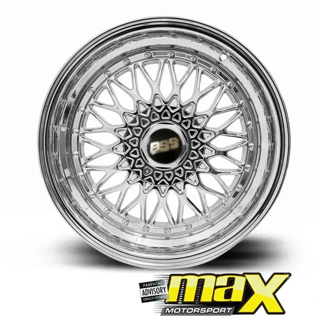 GUNMANSA 17 Inch Mag Wheel - MXBS-17SL Chrome Mesh Wheel - 4x100 / 5x100 PCD